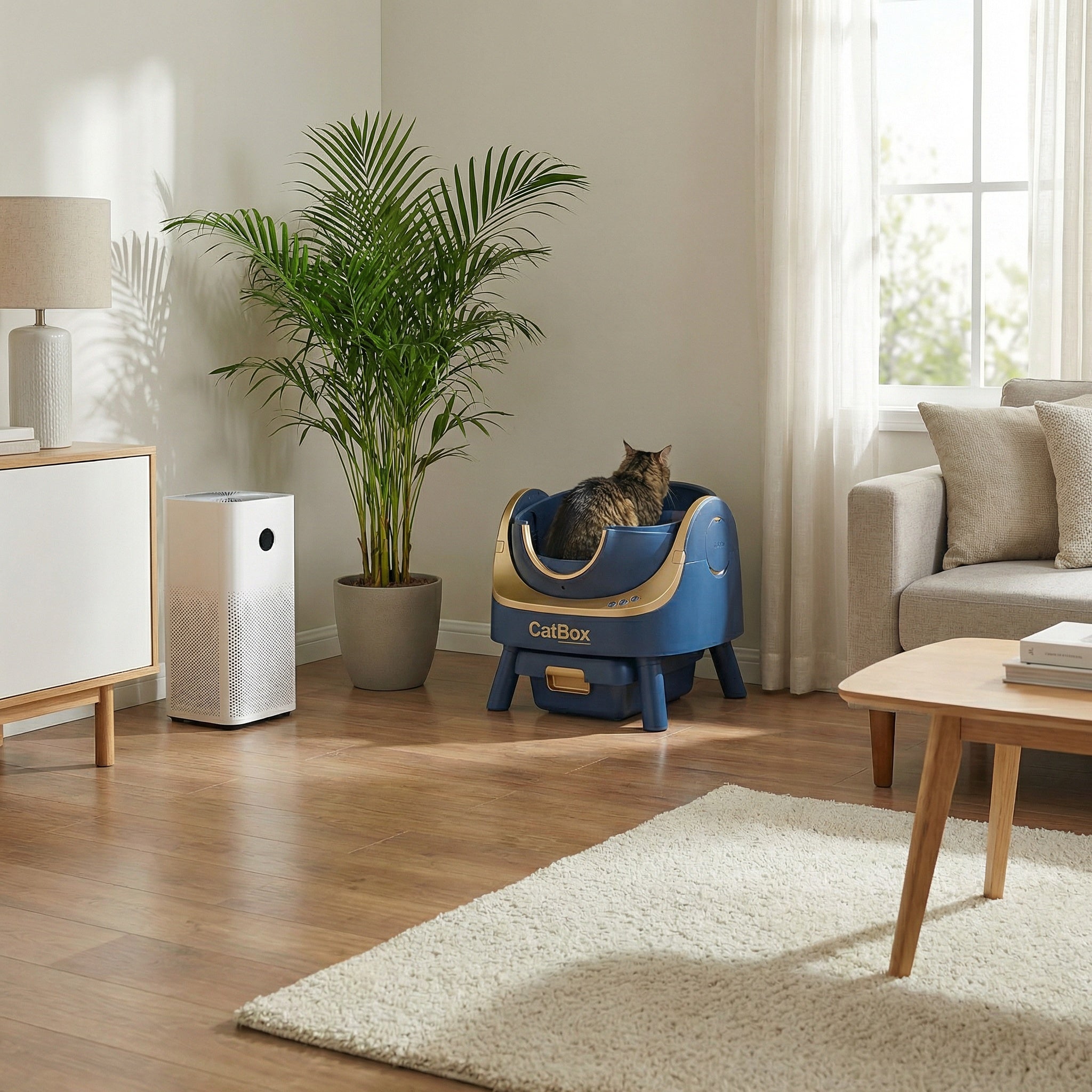 Cat using CatBox Premium